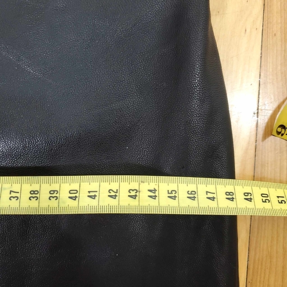 Vintage Tristan 90s Leather Jacket & Pant Set of 2 Black Genuine size 4 - Picture 14 of 16